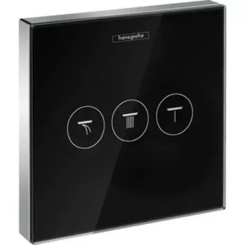 Переключатель потоков Hansgrohe ShowerSelect Glass черный/ хром (15736600)