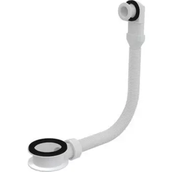 Перелив для раковины AlcaPlast белый (A328B)