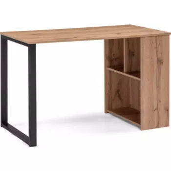 Письменный стол Woodville Битти Лофт 116 дуб вотан / черный матовый