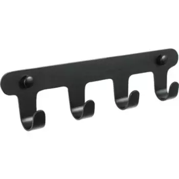 Планка Fixsen Practica 4 крючка, черная (FX-805B-4)