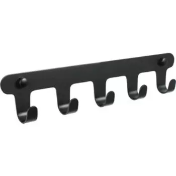 Планка Fixsen Practica 5 крючков, черная (FX-805B-5)