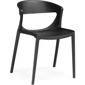 Пластиковый стул Woodville Градно черный (589899)