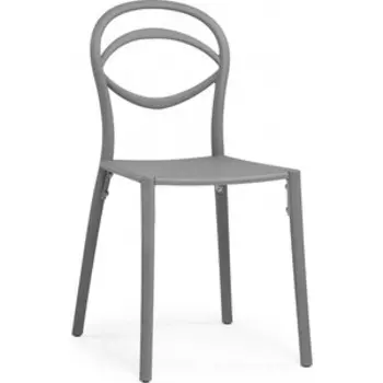 Пластиковый стул Woodville Simple gray (15740)