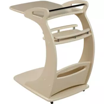 Подкатной столик Мебелик Фаворит дуб шампань