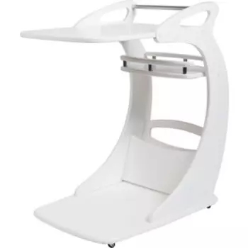 Подкатной столик Мебелик Фаворит молочный дуб