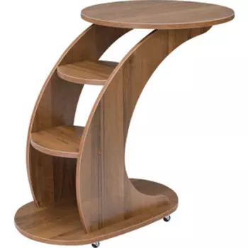 Подкатной столик Мебелик Стелс орех