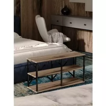 Подставка-стеллаж Мебелик BeautyStyle 1 дуб маррон, черный (П0005243)