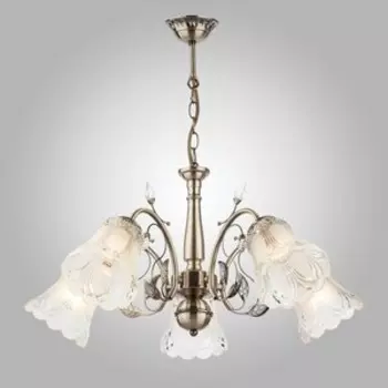 Подвесная люстра Eurosvet 30009/5 античная бронза