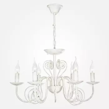 Подвесная люстра Eurosvet 60018/6 белый с золотом