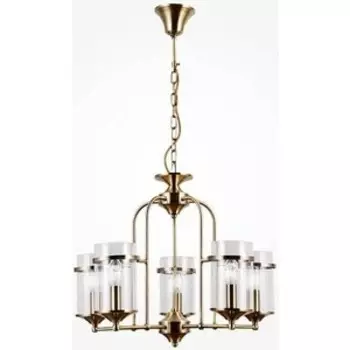 Подвесная люстра Eurosvet 60040/5 античная бронза