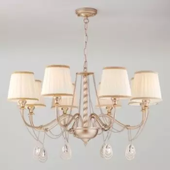 Подвесная люстра Eurosvet 60068/8 перламутровое золото