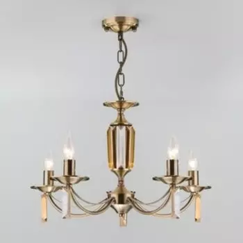 Подвесная люстра Eurosvet Volare 60087/5 античная бронза
