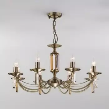 Подвесная люстра Eurosvet Volare 60087/8 античная бронза