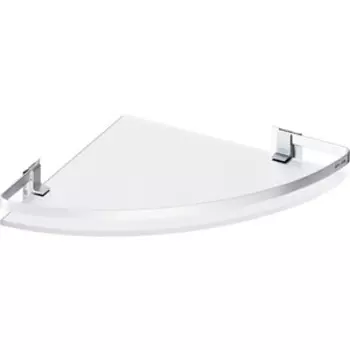 Полка Am.Pm Sense L угловая стеклянная, алюминий (A7456100)