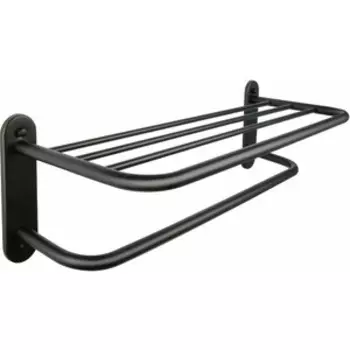 Полка для полотенец Fixsen Hotel 66 см, черная (FX-31015B)