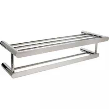Полка для полотенец Mediclinics Aura 60 см, со штангой, нержавеющая сталь глянцевая (AI1323C)