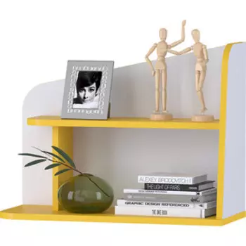 Полка Моби Альфа 09.128 солнечный свет/белый премиум универсальная сборка