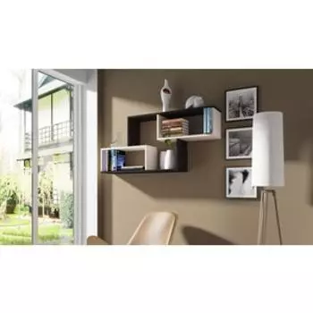 Полка настенная ТриЯ Тип-4 венге цаво/дуб молочный