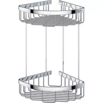 Полка-решетка Am.Pm Sense L 2-х ярусная, угловая, хром (A7452200)