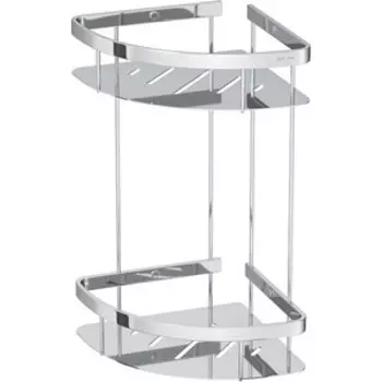 Полка-решетка Am.Pm Sense L 2-х ярусная, угловая, хром (A7454200)