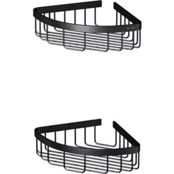 Полка-решетка Am.Pm Sense L двухярусная, черная (A7452222)