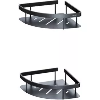 Полка-решетка Am.Pm Sense L двухярусная, черная (A7454222)