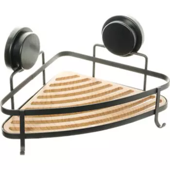 Полка-решетка Fixsen Magic угловая, черная (FX-920B-1)