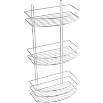 Полка-решетка Fixsen трехярусная, хром (FX-720-3)