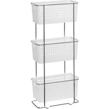 Полка-решетка Grampus трехэтажная, белая (GR-812)