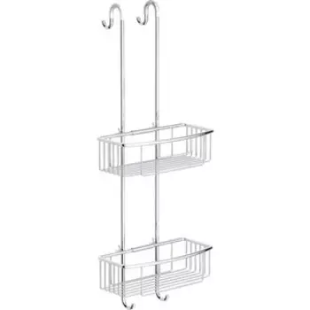 Полка-решетка Langberger навесная, двухярусная, хром (70164)