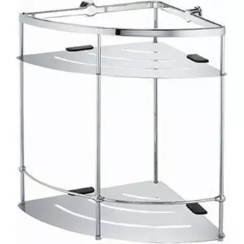 Полка-решетка Wasserkraft двойная, хром (K-522)