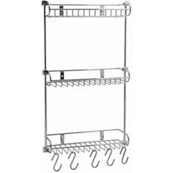 Полка-решетка Wasserkraft тройная, хром (K-1433)