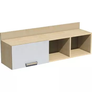 Полка Сильва НМ 011.38-01 фанк клен танзанский/белый