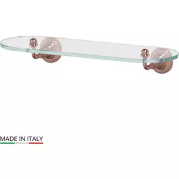 Полка стеклянная 3SC Stilmar 40 см, античная медь (STI 614)