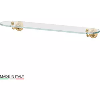 Полка стеклянная 3SC Stilmar 60 см, матовое золото (STI 315)