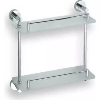 Полка стеклянная Bemeta двойная 400x115x385 мм (104202122)