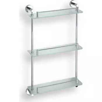 Полка стеклянная Bemeta тройная 365x115x620 мм (104202132)