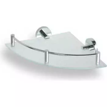 Полка стеклянная Bemeta угловая 260x260x60 мм (104202162)