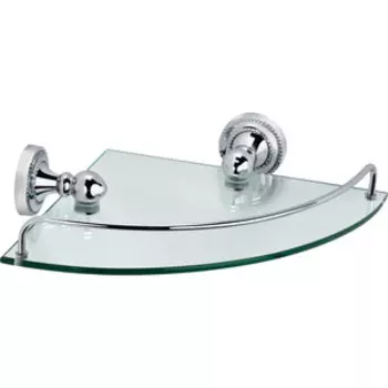 Полка стеклянная Fixsen Style угловая 24x34x7 см (FX-41103A)