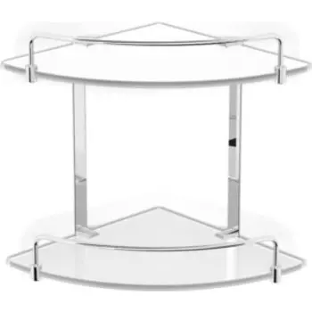 Полка стеклянная Langberger хром (70152)