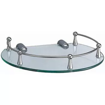 Полка стеклянная Wasserkraft хром (K-566)
