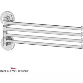 Полотенцедержатель поворотный Ellux Elegance четверной 37 см, хром (ELE 018)