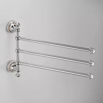 Полотенцедержатель поворотный Schein Saine Chrome тройной, хром (7053052)