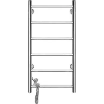 Полотенцесушитель электрический Domoterm Аврора DMT 109-6 40х80 EK L подключение слева, витой провод