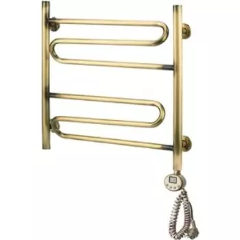 Полотенцесушитель электрический Domoterm Офелия П6 500х500 АБР ER справа, античная бронза