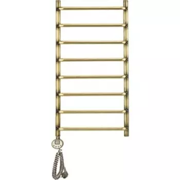 Полотенцесушитель электрический Domoterm Стефано П8 400х800 АБР EL слева, античная бронза