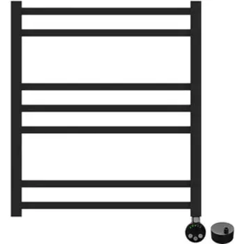 Полотенцесушитель электрический Lemark Bellario LM68607EBL П7 500x600 черный, скрытое подключение (LM68607EBL, LM0101BL)