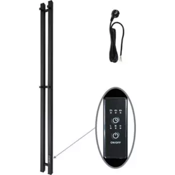 Полотенцесушитель электрический Маргроид Inaro 9x120 правый, черный матовый (Inaro-1206-1081-9005R)