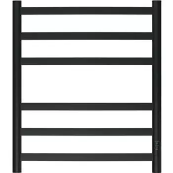 Полотенцесушитель электрический Point Антея П6 500x600 диммер справа, черный (PN17856B)