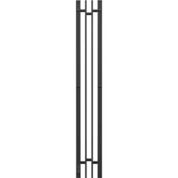 Полотенцесушитель электрический Point Фрея П2 140х1200 диммер слева, черный (PN20722B)